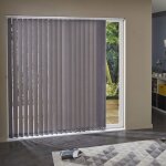 Madecostore - lot de 5 lamelles verticales 89mm ancona pour store californien - gris fonc� - l8, 9 x ...