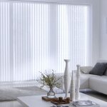 Madecostore - lot de 5 lamelles verticales 89mm perfores pour store californien - blanc - l8, 9 x h280cm ...