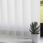 Lot de 9 lamelles verticales 127mm sans chanette basse pour store californien - blanc - l12, 7 x h260cm ...