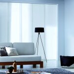 Panneau japonais tamisant uni - blanc - l45 x h260cm