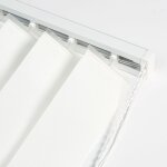 Madecostore - rail pour lamelles verticales 89mm ouverture lat�rale - blanc - l320cm