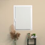 Madecostore - store enrouleur occultant uni sans percer - essentiel - ecru - l90 x h170cm