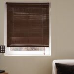 Madecostore - store vnitien lamelles pvc 25mm - chocolat - l60 x h175cm