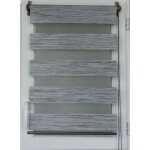 Madeinnature - store enrouleur jour nuit sans per�age facile � installer avec clips fournis hauteur jusqu'� ...