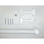 Tringle à rideaux en bois, ø 28 mm, kit tringle à rideaux complet avec embouts et supports, longueur ... Tringle à rideaux en bois, ø 28 mm, kit tringle à rideaux complet avec embouts et supports, longueur ...