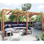 Maderland - pergola en bois autoportante - mod�le fuengirola - 500 x 300 cm
