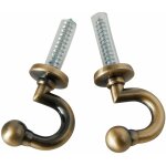 Gond crosse rideau 3, 5 cm madura - laiton - alma