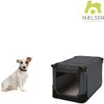 Maelson - soft kennel anthracite, 62 cm - cage de transport pliable pour chien