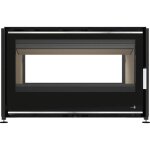 Maestro ferretero - termofoc - po�le � bois ins�rable, deux faces avec turbine mod�le portimao c895 double ...