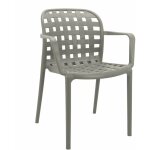 Magazzini cosma - chaise de polypropylne pour extrieur empilable ariel darkgray - darkgray
