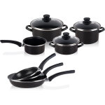 Magefesa kenia batterie de cuisine 7 pièces jeu 3 poêles 18 - 20 - 24 cm induction antiadhésives noir ... Magefesa kenia batterie de cuisine 7 pièces jeu 3 poêles 18 - 20 - 24 cm induction antiadhésives noir ...