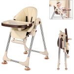 Chaise haute bébé evolutive pliable - inclinaison du siège réglable - hauteur réglable - plateau repas ... Chaise haute bébé evolutive pliable - inclinaison du siège réglable - hauteur réglable - plateau repas ...