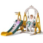 Magicfox - ensemble toboggan et balanoire pour enfants ? grande aire de jeux intrieure et extrieure ...