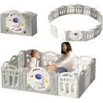 Magicfox - parc bebe modulable avec tapis xpe, barrires solides, 30 boules, parc de pour bb pliable ...