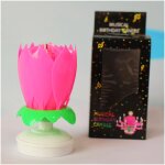 Magie rotation musique fleur de lotus bougie 14 lits pour la dcoration de gteau d'anniversaire nouvelles ...