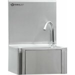 Mahlzeit - lave - mains en acier inoxydable avec commande � genoux et distributeur de savon lavabo pour ...