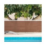 Suinga - brise vue occultant 1 x 10 m�tres marron filet d'ombrage jardin balcon rambardes terrasse paravent ...
