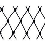 Filet de voli�re - maille de 50mm noir 21 x 10m