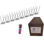 Maillestore - pics anti - pigeons 10 mtres  coller - protection 8  12cm (1 tube colle)