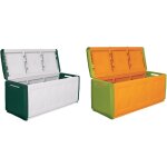 Maiol - malle de rangement cm 138 x 53 x h 57 - taupe / ecru Maiol - malle de rangement cm 138 x 53 x h 57 - taupe / ecru