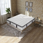 Maison aubertin - ensemble matelas altesse mousse accueil m�moire - 26 cm et sommier kit bois - 90 x ...