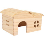 Maison en bois pour hamster r�sistante aux morsures, cabane en bambou sans fond pour hamsters, ours dor�s ...