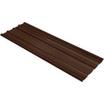 Maison chic - lot de 12 panneaux de toiture - panneau de bardage magnifique - acier galvanis marron ...