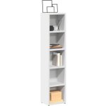 Maison chic - lot de 2 meubles de rangement cd / dvd meubles Étagère blanc 21x16x93, 5 cm aggloméré 21531 ... Maison chic - lot de 2 meubles de rangement cd / dvd meubles Étagère blanc 21x16x93, 5 cm aggloméré 21531 ...