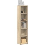 Maison chic - lot de 2 meubles de rangement cd / dvd meubles Étagère chêne sonoma 21x16x93, 5 cm aggloméré ... Maison chic - lot de 2 meubles de rangement cd / dvd meubles Étagère chêne sonoma 21x16x93, 5 cm aggloméré ...