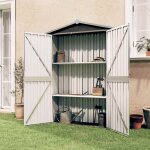 Maison chic - abri de jardin stockage ext�rieur anthracite 107, 5x46x183 cm acier galvanis� 13678