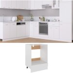 Armoire  four armoire de cuisine meuble bas de cuisine blanc 60x46x81, 5 cm agglomr 10205