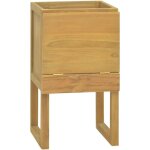 The living store armoire de salle de bain 41x40x75 cm bois de teck solide - meuble de salle de bain - ...