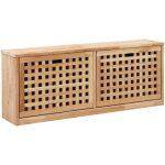 Maison chic - banc de rangement de chaussures meuble � chaussures meuble d'entr�e 94x20x38cm bois massif ...