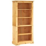 Maison chic - biblioth�que 5 niveaux meuble de rangement meuble �tag�re gamme corona pin mexicain 81x40x170 ...