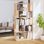 Maison chic - bibliothque / sparateur de pice meuble de rangement meuble tagre 80x25x163, 5 cm pin ...