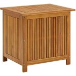 Maison chic - bote de rangement de jardin coffre de jardin 60x50x58 cm bois d'acacia solide