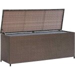 Maison chic - boîte de rangement de jardin coffre de jardin marron 120x50x60 cm résine tressée Maison chic - boîte de rangement de jardin coffre de jardin marron 120x50x60 cm résine tressée