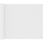 Maison chic - brise vue �cran de balcon pour jardin, balcon, terrasse blanc 75x300 cm tissu oxford 88722 ...