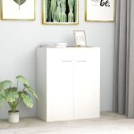 Maison chic - buffet bahut meuble de rangement commode blanc 60 x 30 x 75 cm agglom�r� 32520