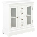Maison chic - buffet, bahut, meubles de rangement, commodes blanc 70x28x70 cm bois de pin massif wfe801581 ...