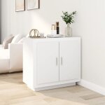 Buffet bahut meuble de rangement commode blanc 80x40x75 cm bois d'ingénierie 25468 Buffet bahut meuble de rangement commode blanc 80x40x75 cm bois d'ingénierie 25468