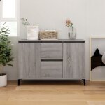 Maison chic - buffet bahut meuble de rangement commode sonoma gris 104x35x70 cm bois d'ingénierie 82489 ... Maison chic - buffet bahut meuble de rangement commode sonoma gris 104x35x70 cm bois d'ingénierie 82489 ...
