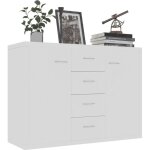 Buffet de cuisine buffet bahut blanc 88x30x65 cm agglomr