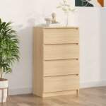 Buffet de cuisine buffet bas - meuble de rangement - chne sonoma 60x35x98, 5 cm bois d'ingnierie