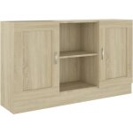 Buffet de cuisine contemporain - buffet bas commode chêne sonoma 120x30, 5x70 cm aggloméré Buffet de cuisine contemporain - buffet bas commode chêne sonoma 120x30, 5x70 cm aggloméré