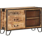 Maison chic - buffet, enfilade, armoire de cuisine 100x31x60 cm bois de manguier massif brut pwfn32724 ...