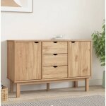 Maison chic - buffet meuble de rangement commode bahut 113, 5x43x73 cm bois massif de pin fr46957