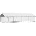 Maison chic - chenil d'ext�rieur enclos parc cage pour chiens avec toit pour chiens 600x200x150 cm 29681 ...