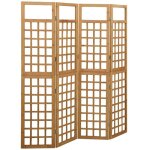 Maison chic - cloison de séparation à 4 panneaux paravent pour jardin, balcon, terrasse bois de pin solide ... Maison chic - cloison de séparation à 4 panneaux paravent pour jardin, balcon, terrasse bois de pin solide ...