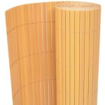Maison chic - clture de jardin brise vue panneau de clture double face pvc 90 x 300 cm jaune 84072